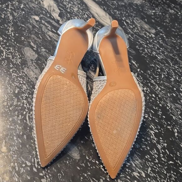 BRAND NEW JESSICA SIMPSON ELEGANT JEWEL STUDDED POINTED TOE STILETTO  SANDAL G1 - Picture 14 of 14